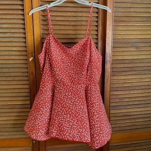 Plus Peplum Floral Shirt